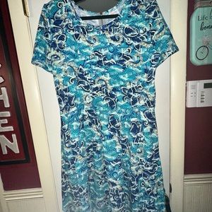 LuLaroe fit and flare dress with pockets 3x